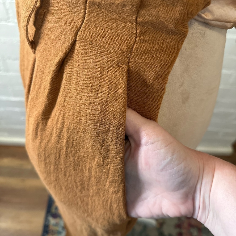A New Day Brown Paperbag Waist Pants - Picture 9 of 14
